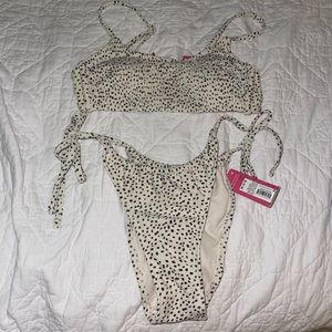 NWT polka dot bikini